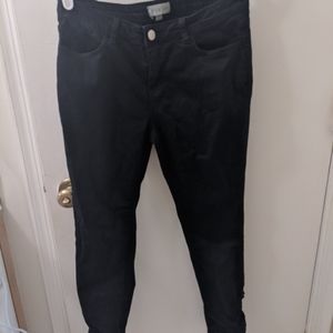 Modcloth Black Ankle Jeans with Bow